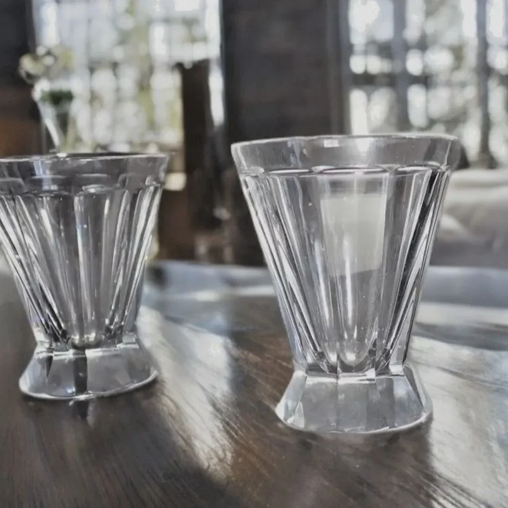 Val St Lambert Hafnia Cordial Liqueur Cocktail Glasses Set of 5 Mint 3.5